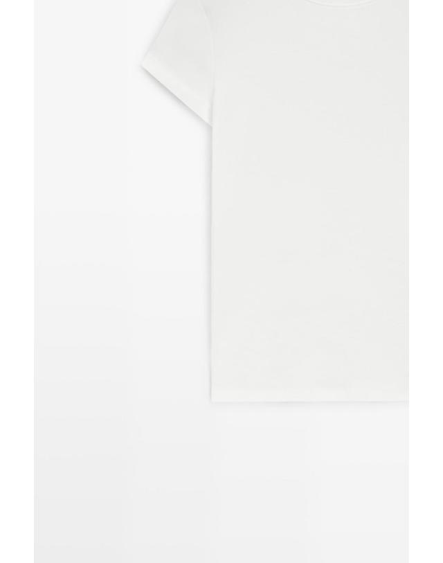 마시모두띠 마시모두띠 슬림핏 크루넥 반팔 티셔츠 6229/579 WHITE 화이트 착용컷