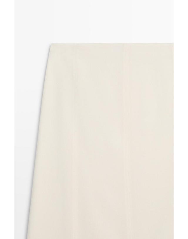 마시모두띠 마시모두띠 더블 레이어드 미디 스커트 5695/510 OFF WHITE 아이보리 착용컷