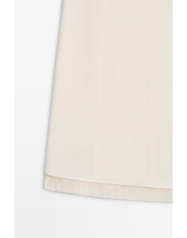 마시모두띠 마시모두띠 더블 레이어드 미디 스커트 5695/510 OFF WHITE 아이보리 착용컷