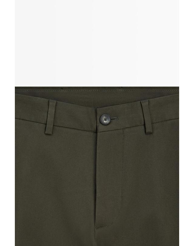 마시모두띠 마시모두띠 슬림핏 코튼 블렌드 팬츠 0102/001 KHAKI 카키 착용컷