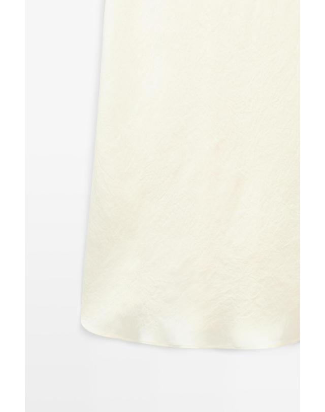 마시모두띠 마시모두띠 새틴 라운드넥 롱 원피스 6601/510 SAND BROWN 베이지 착용컷
