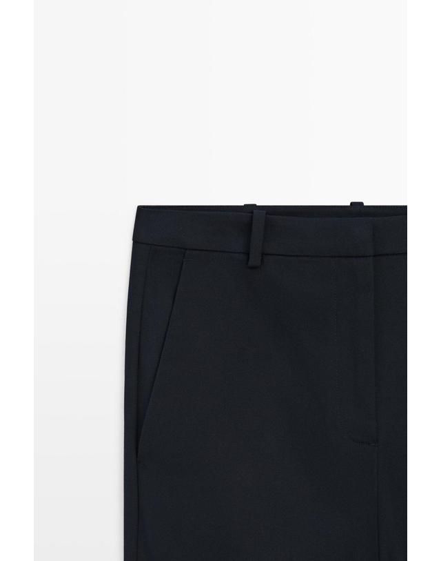 마시모두띠 마시모두띠 스트레이트 스트레치 팬츠 5044/507 NAVY BLUE 네이비 착용컷