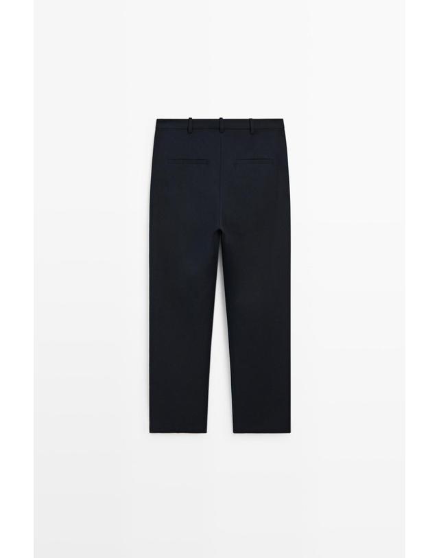 마시모두띠 마시모두띠 스트레이트 스트레치 팬츠 5044/507 NAVY BLUE 네이비 착용컷
