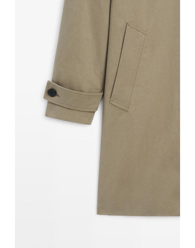 마시모두띠 마시모두띠 오버사이즈 순면 롱 트렌치 코트 3253/415 MOLE BROWN 카키 착용컷