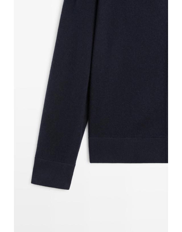 마시모두띠 마시모두띠 울 혼방 집업 니트 가디건 1408/226 NAVY BLUE 네이비 착용컷