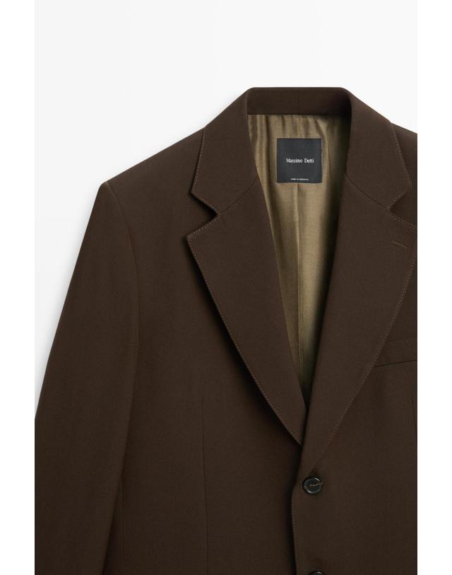 마시모두띠 마시모두띠 플루이드 울 블렌드 블레이저 6044/664 BROWN 초콜릿 착용컷