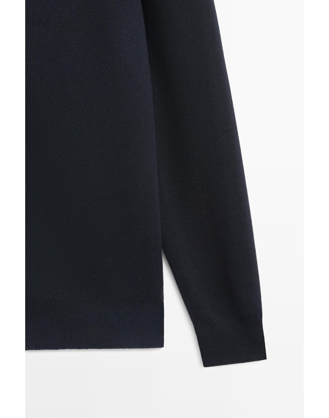 마시모두띠 마시모두띠 후드 집업 코튼 니트 가디건 1377/201 NAVY BLUE 네이비 착용컷