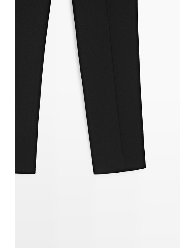 마시모두띠 마시모두띠 울 블렌드 슬랙스 팬츠 5036/671 BLACK 블랙 착용컷