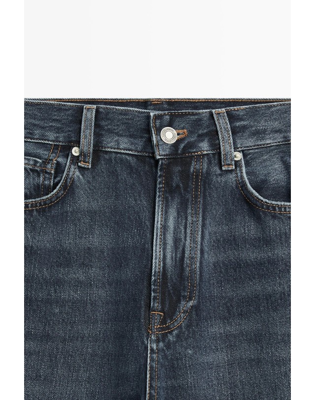 마시모두띠 마시모두띠 하이웨이스트 와이드핏 청바지 5040/840 MEDIUM BLUE 네이비 착용컷