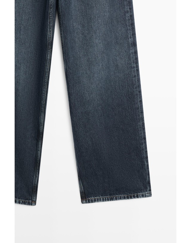 마시모두띠 마시모두띠 하이웨이스트 와이드핏 청바지 5040/840 MEDIUM BLUE 네이비 착용컷