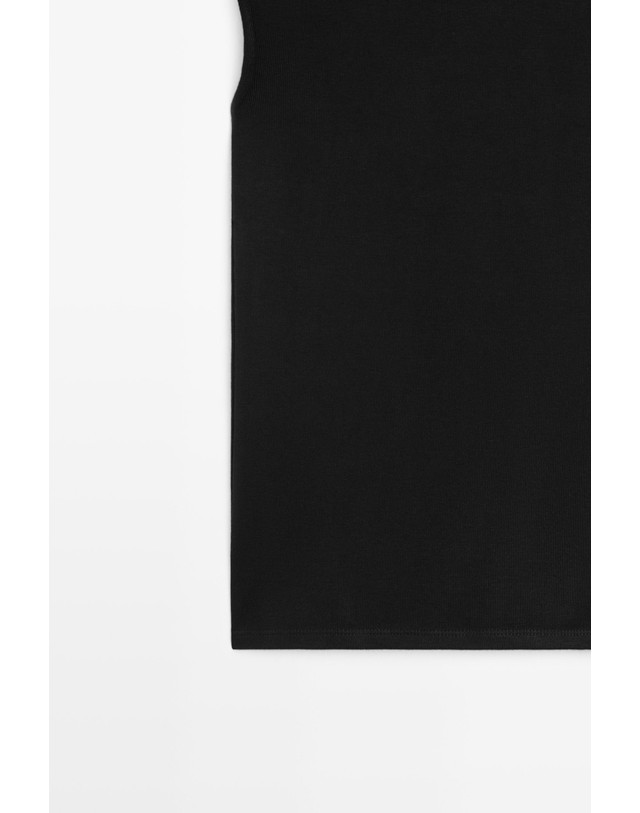 마시모두띠 마시모두띠 하이넥 민소매 니트 탑 6259/577 BLACK 블랙 착용컷