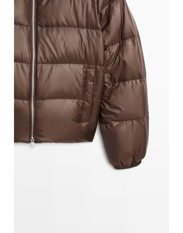 마시모두띠 마시모두띠 스탠드 칼라 다운 패딩 자켓 6789/789 BROWN MARL 브라운 착용컷