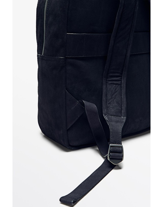 마시모두띠 마시모두띠 스웨이드 레더 백팩 2755/310 NAVY BLUE 네이비 착용컷