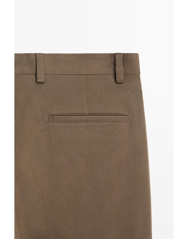 마시모두띠 마시모두띠 코튼 혼방 다트 슬랙스 팬츠 3701/525 MEDIUM CAMEL 카멜 착용컷