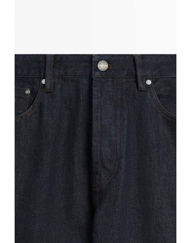마시모두띠 마시모두띠 셀비지 스트레이트핏 청바지 0504/142 NAVY BLUE 네이비 착용컷