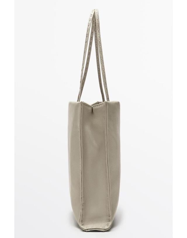 마시모두띠 마시모두띠 나파 레더 미니 토트백 6960/647 OFF WHITE 아이보리 착용컷