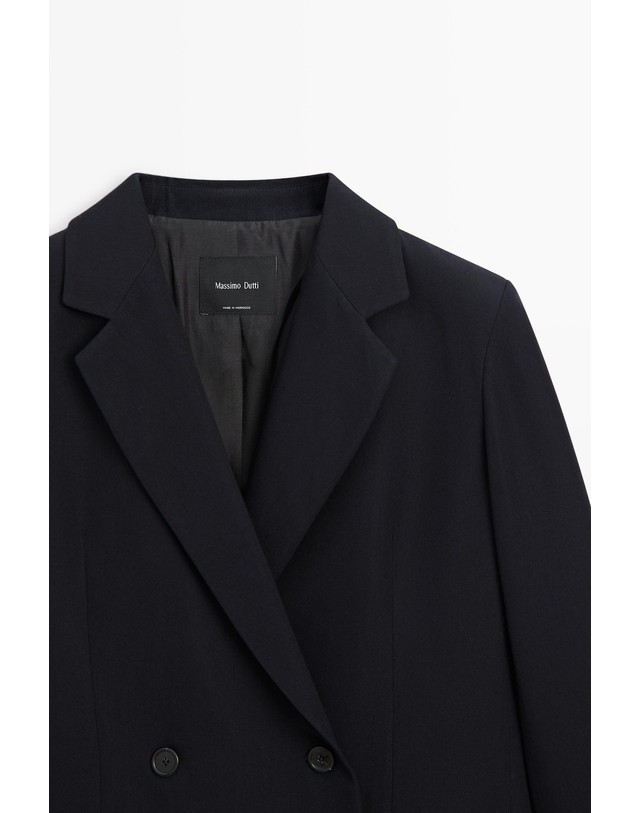 마시모두띠 마시모두띠 울 혼방 더블버튼 블레이저 6060/750 NAVY BLUE 네이비 착용컷