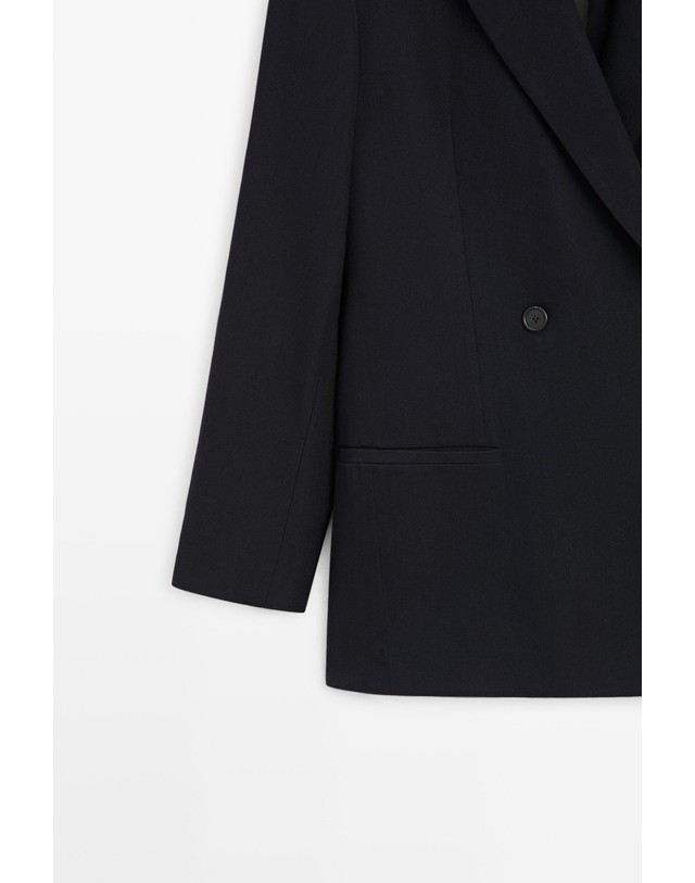 마시모두띠 마시모두띠 울 혼방 더블버튼 블레이저 6060/750 NAVY BLUE 네이비 착용컷