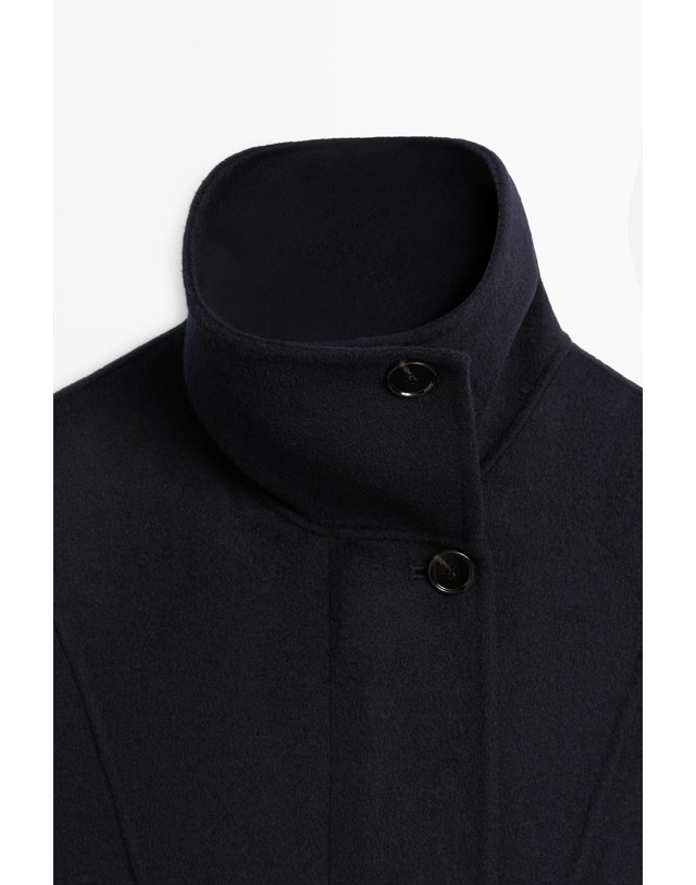 마시모두띠 마시모두띠 하이넥 울 혼방 롱 파카 코트 6445/742 NAVY BLUE 네이비 착용컷