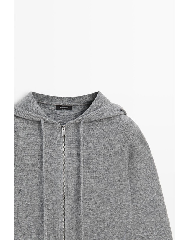 마시모두띠 마시모두띠 울 혼방 후드 집업 니트 가디건 5918/593 MEDIUM GREY 그레이 착용컷