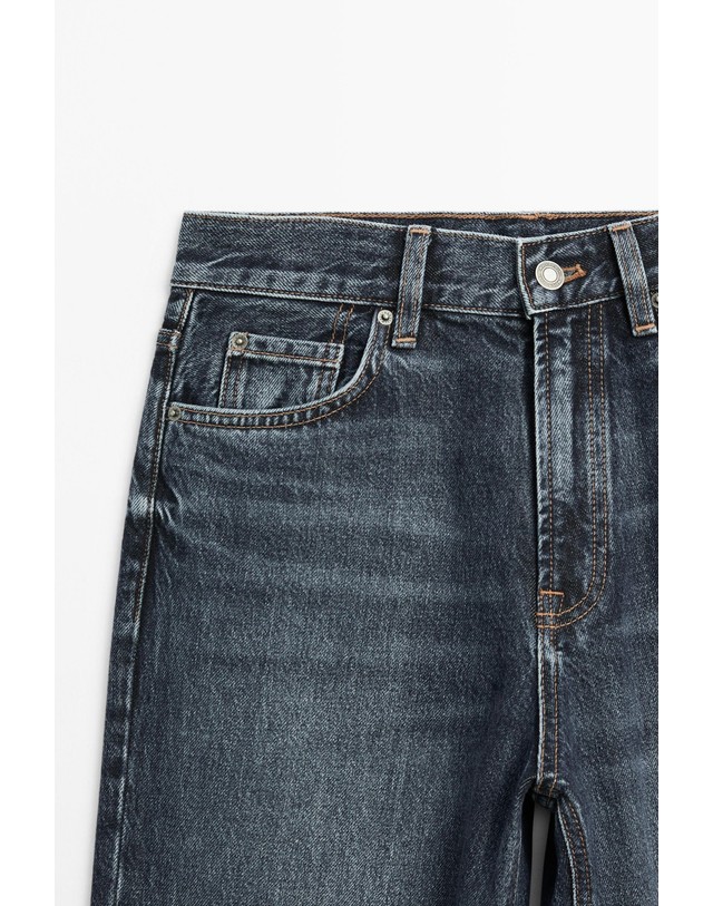 마시모두띠 마시모두띠 하이웨이스트 스트레이트 청바지 5039/838 MEDIUM BLUE 네이비 착용컷