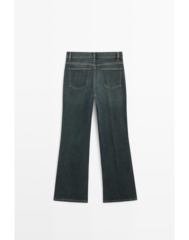 마시모두띠 마시모두띠 미드라이즈 플레어핏 청바지 5045/846 DARK BLUE 네이비 착용컷