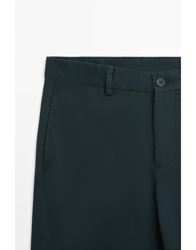 마시모두띠 마시모두띠 슬림핏 치노 팬츠 0134/005 NAVY BLUE 그린 착용컷