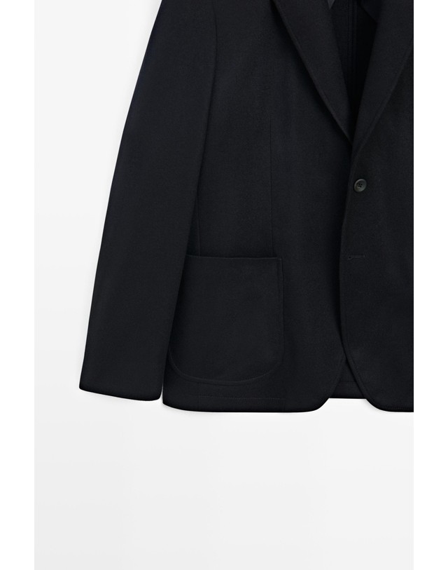 마시모두띠 마시모두띠 울 100% 싱글 버튼 블레이저 2594/387 NAVY BLUE 네이비 착용컷