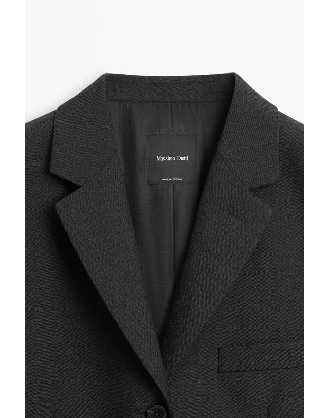 마시모두띠 마시모두띠 울 테일러드 재킷 6059/517 DARK GREY 그레이 착용컷