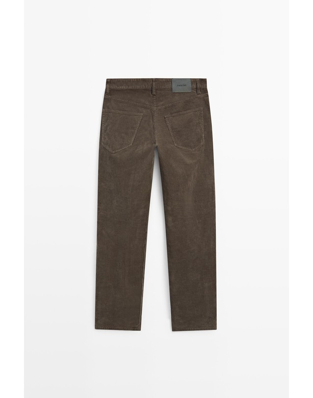 마시모두띠 마시모두띠 코듀로이 테이퍼드핏 팬츠 0551/111 KHAKI GREEN 카키 착용컷