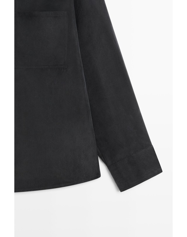 마시모두띠 마시모두띠 플루이드 더블버튼 긴팔 셔츠 5192/592 ANTHRACITE GREY 그레이 착용컷