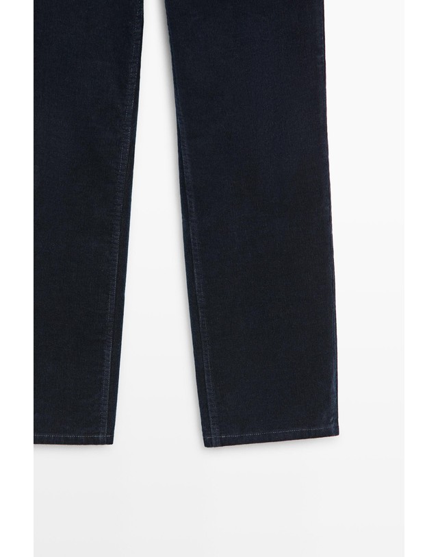 마시모두띠 마시모두띠 슬림 스트레이트 니들코드 팬츠 5050/750 NAVY BLUE 네이비 착용컷