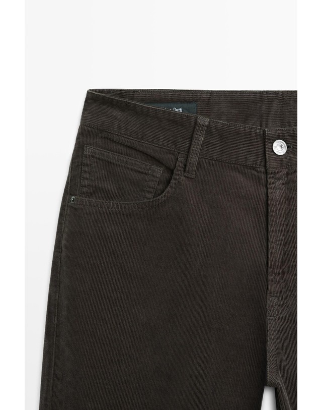 마시모두띠 마시모두띠 코듀로이 테이퍼드핏 팬츠 0551/111 DARK GREY 그레이 착용컷