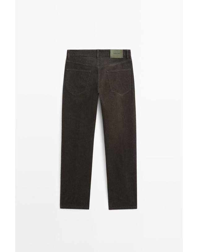 마시모두띠 마시모두띠 코듀로이 테이퍼드핏 팬츠 0551/111 DARK GREY 그레이 착용컷