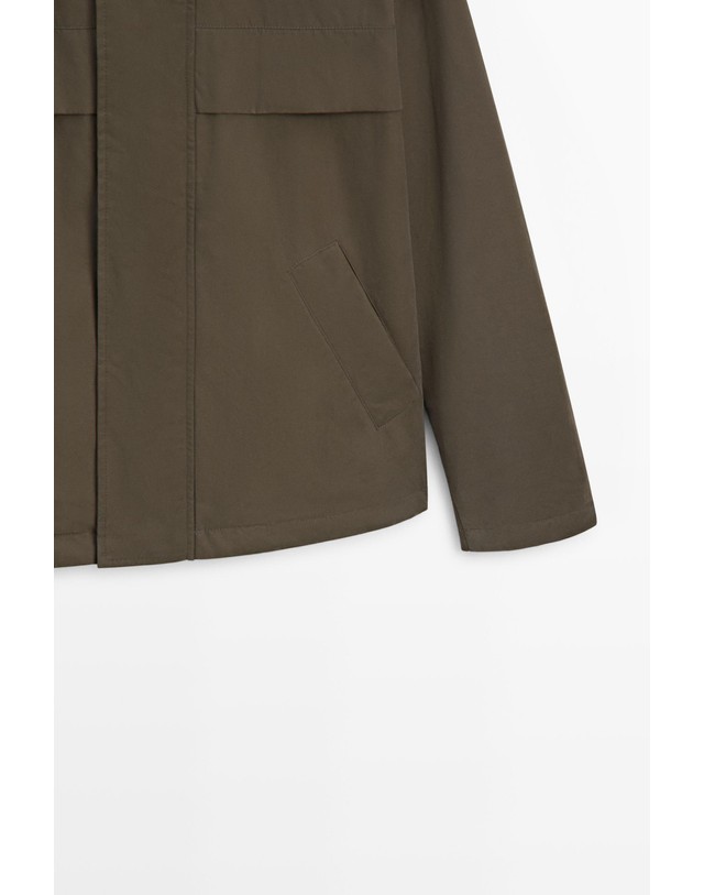 마시모두띠 마시모두띠 퀼팅 후드 숏 파카 자켓 3252/414 KHAKI 카키 착용컷