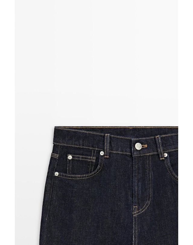 마시모두띠 마시모두띠 미드웨이스트 스트레이트 청바지 5038/838 DARK BLUE 네이비 착용컷