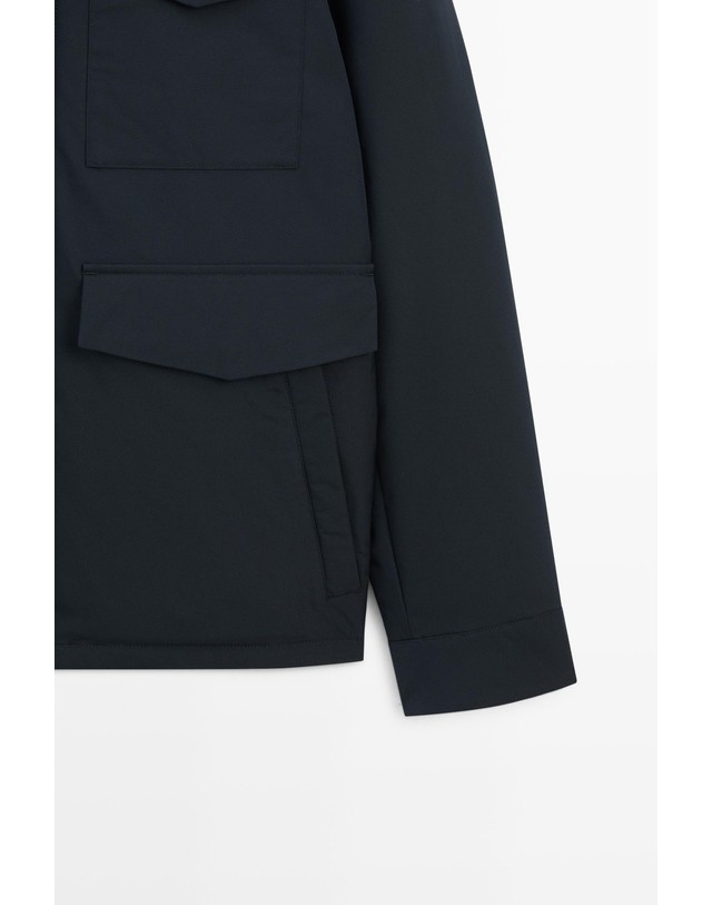 마시모두띠 마시모두띠 멀티포켓 다운 숏 패딩 자켓 3254/416 DARK NAVY 네이비 착용컷