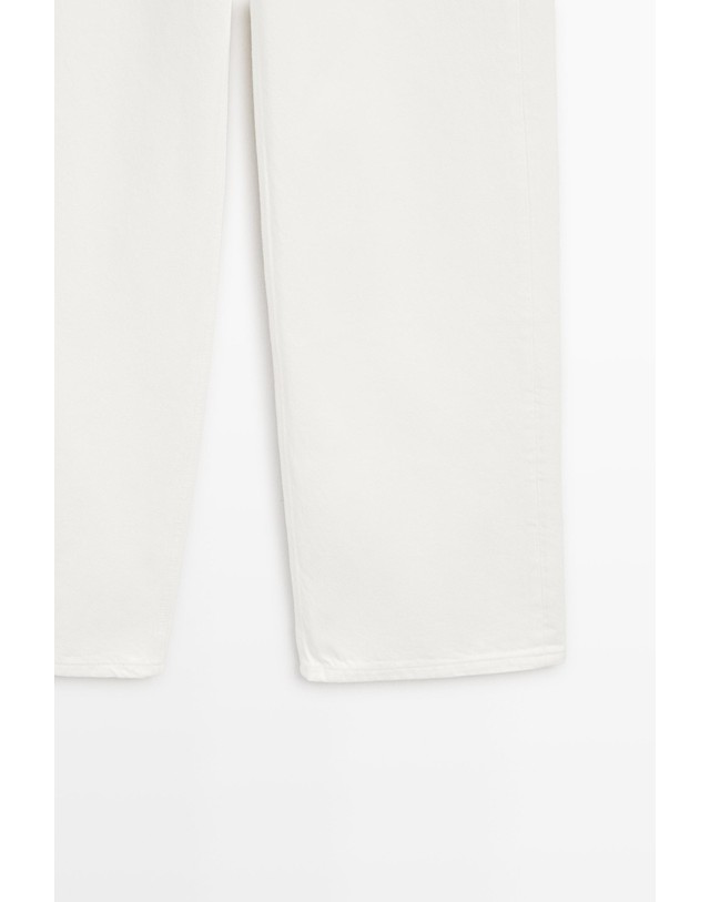 마시모두띠 마시모두띠 하이웨이스트 와이드핏 청바지 5040/840 OFF WHITE 아이보리 착용컷
