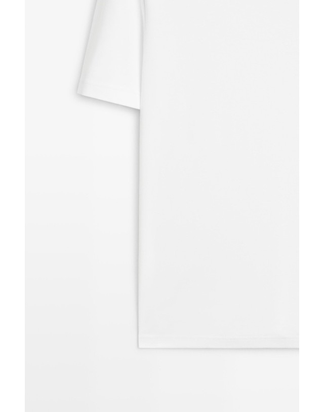 마시모두띠 마시모두띠 코튼 솔기 디테일 반팔 티셔츠 0779/175 WHITE 화이트 착용컷