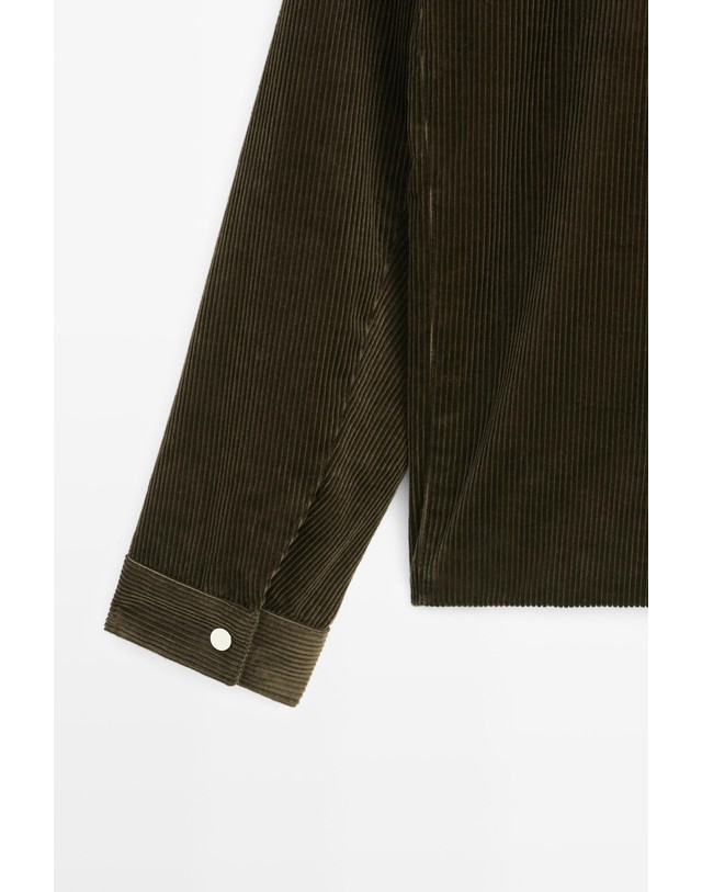 마시모두띠 마시모두띠 코튼 코듀로이 플라켓 디테일 자켓 3256/417 DARK KHAKI 카키 착용컷