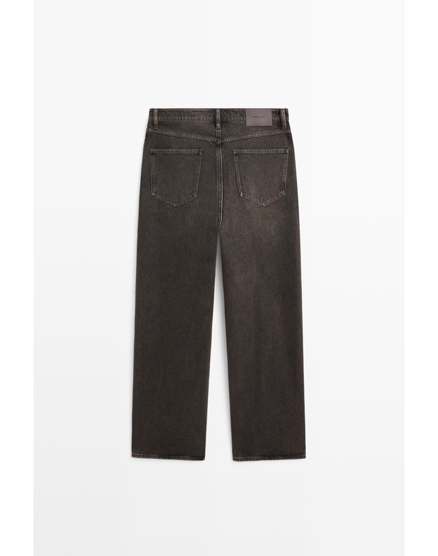 마시모두띠 마시모두띠 와이드핏 데님 청바지 0507/700 DARK GREY 그레이 착용컷