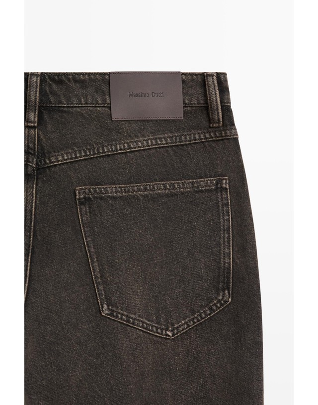 마시모두띠 마시모두띠 와이드핏 데님 청바지 0507/700 DARK GREY 그레이 착용컷
