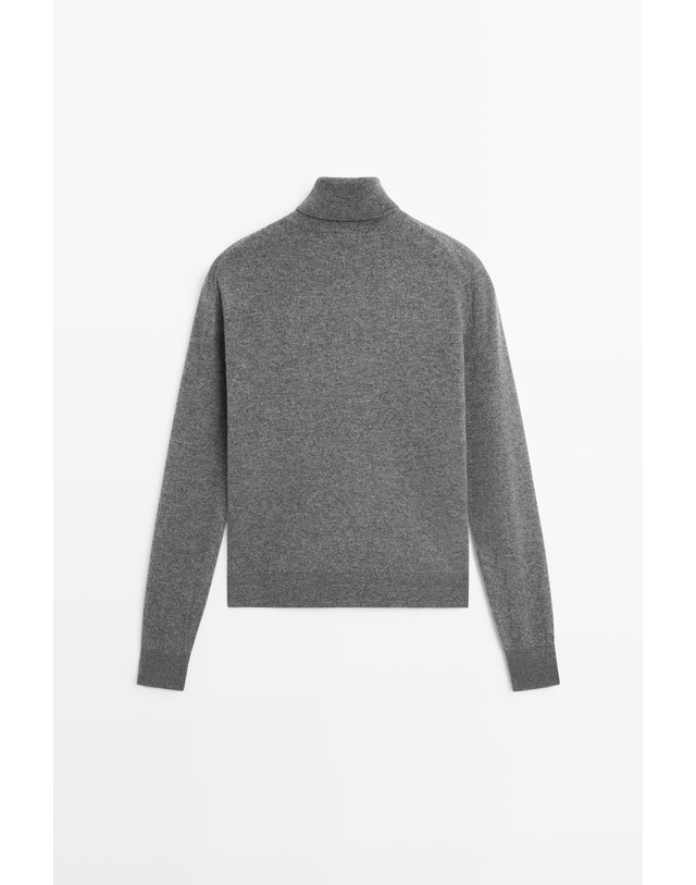 마시모두띠 마시모두띠 울 혼방 터틀넥 니트 스웨터 5640/593 MEDIUM GREY 그레이 착용컷