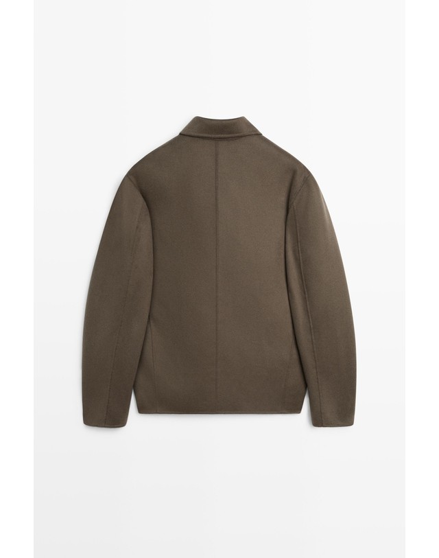 마시모두띠 마시모두띠 100% 캐시미어 오버셔츠 2859/369 GREYISH GREEN 카키 착용컷