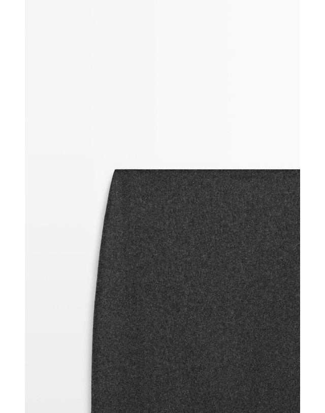 마시모두띠 마시모두띠 스트레이트 울 혼방 미디 스커트 5271/510 GREY 그레이 착용컷