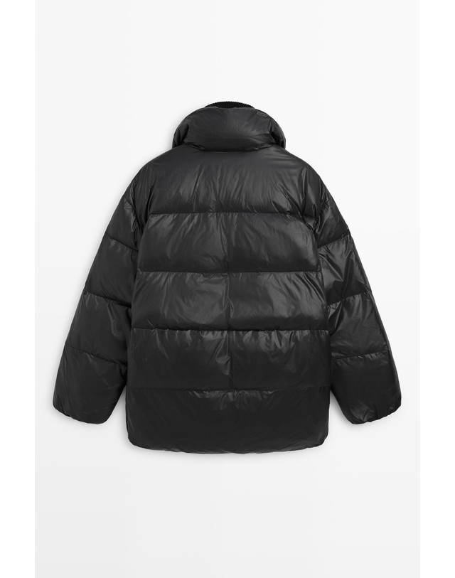 마시모두띠 마시모두띠 하이넥 오버핏 다운 패딩 자켓 6718/440 BLACK 블랙 착용컷