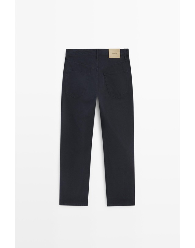 마시모두띠 마시모두띠 테이퍼드핏 코튼 청바지 0551/113 NAVY BLUE 네이비 착용컷