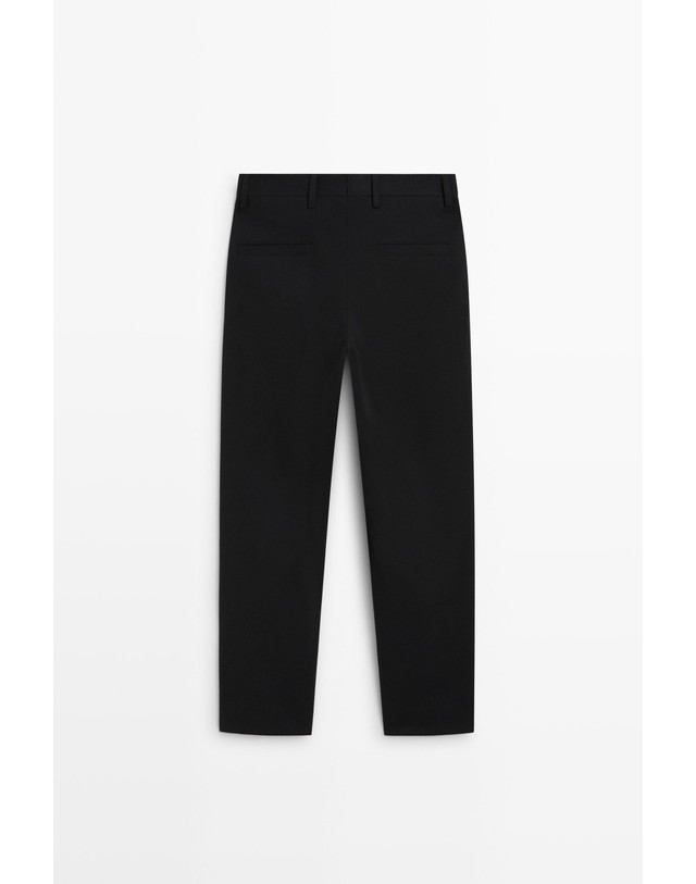 마시모두띠 마시모두띠 다트 디테일 와이드 팬츠 3700/526 BLACK 블랙 착용컷