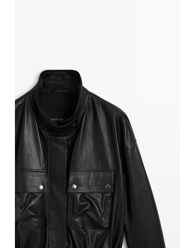 마시모두띠 마시모두띠 나파 레더 멀티포켓 자켓 4702/902 BLACK 블랙 착용컷