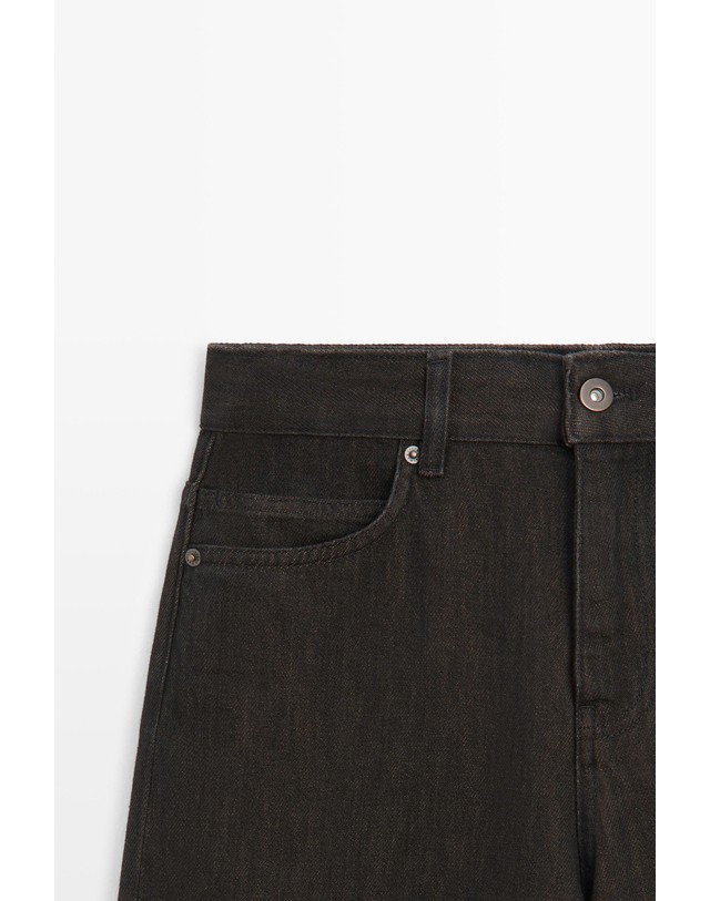 마시모두띠 마시모두띠 스웨이드 배럴핏 데님 진 5090/890 BROWN 초콜릿 착용컷